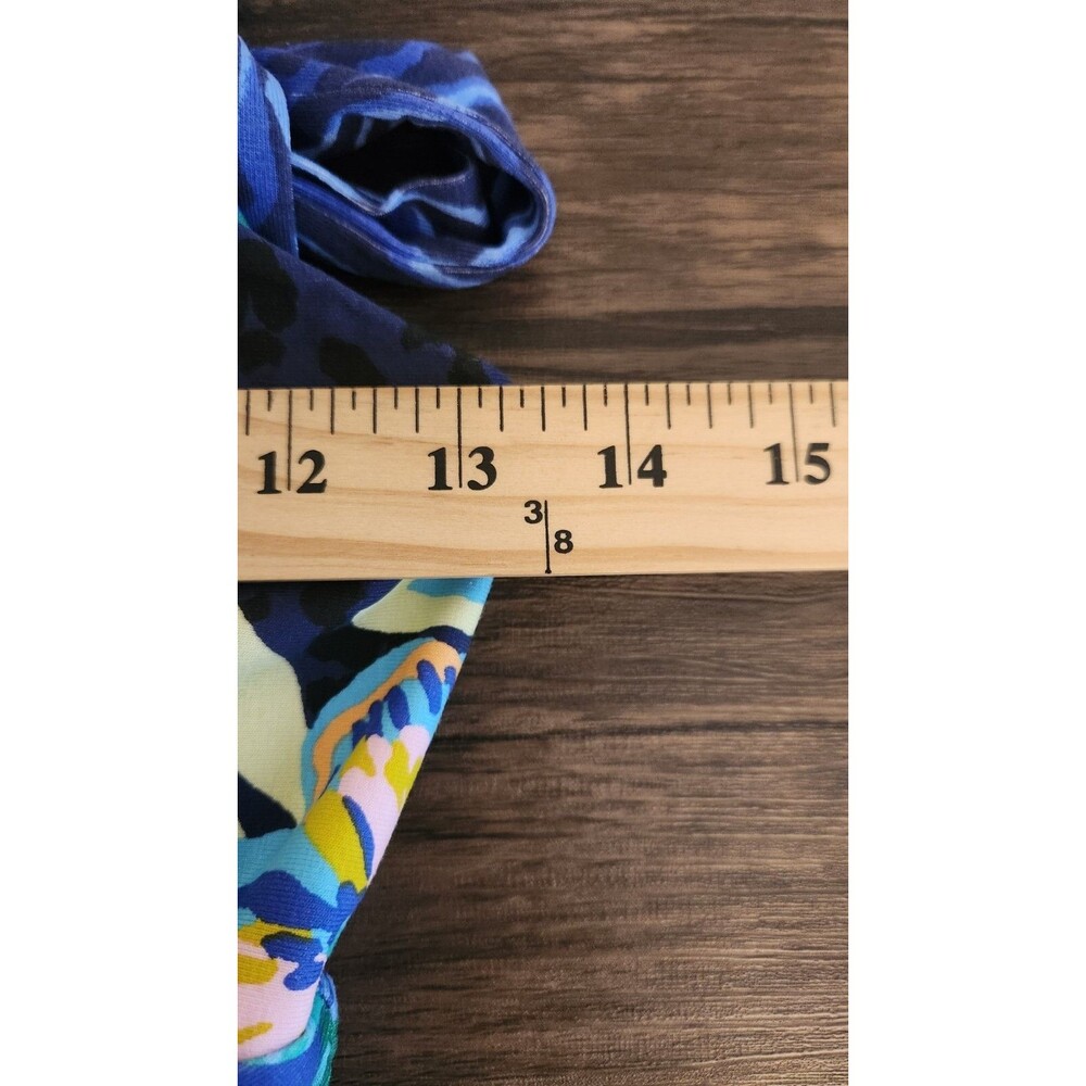 Lilly Pulitzer Orla Maxi Dress Navy & Blue Tropical Floral Halter XXS Resort NWT - Picture 12 of 13